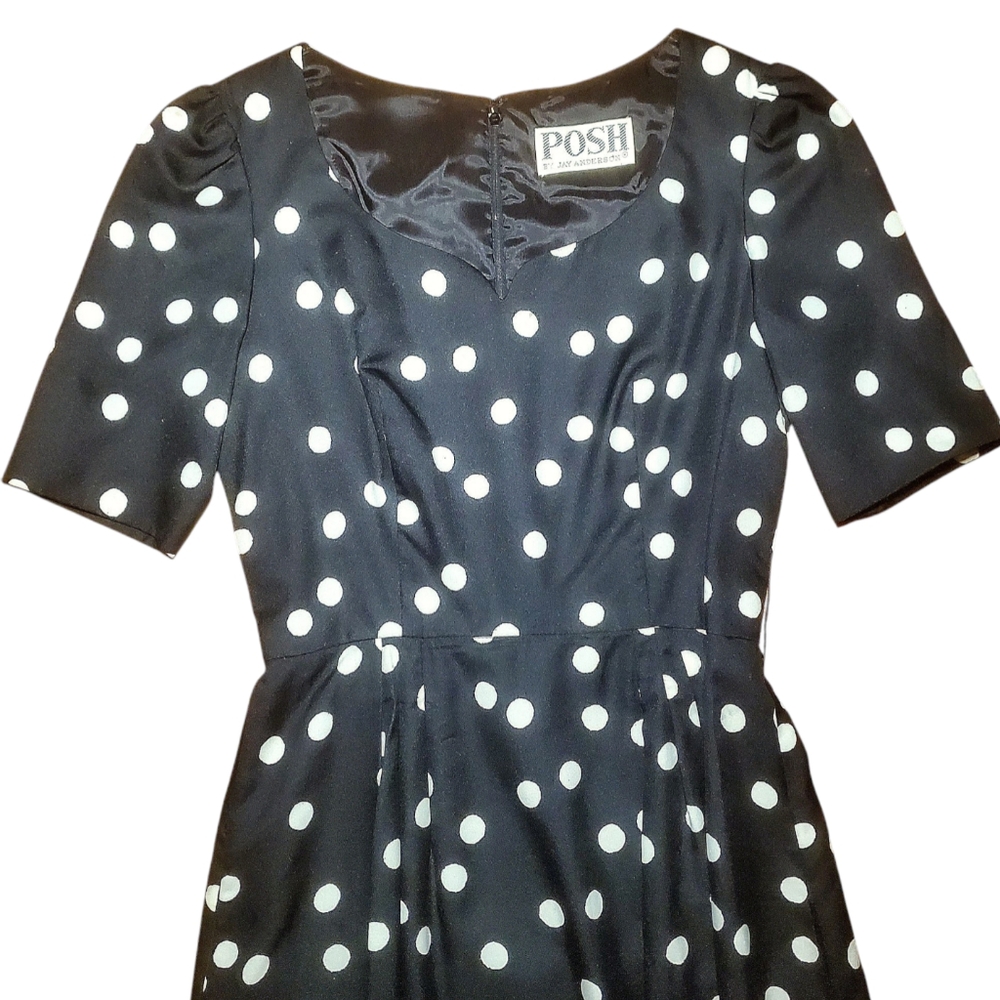 VINTAGE polka dot dress - Picture 2 of 12